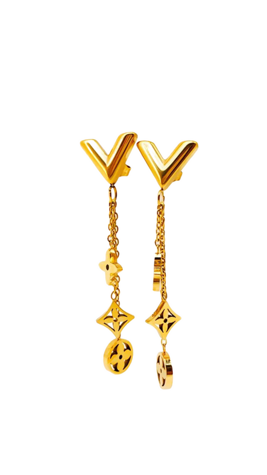 LV Inspired Dangles