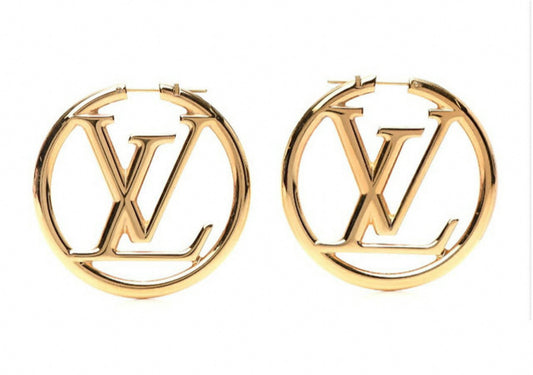 LV Inspired Hoops